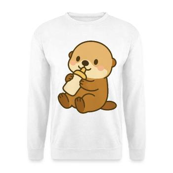 Milchzeit Seeotter - Unisex Pullover - Weiß - Vorne