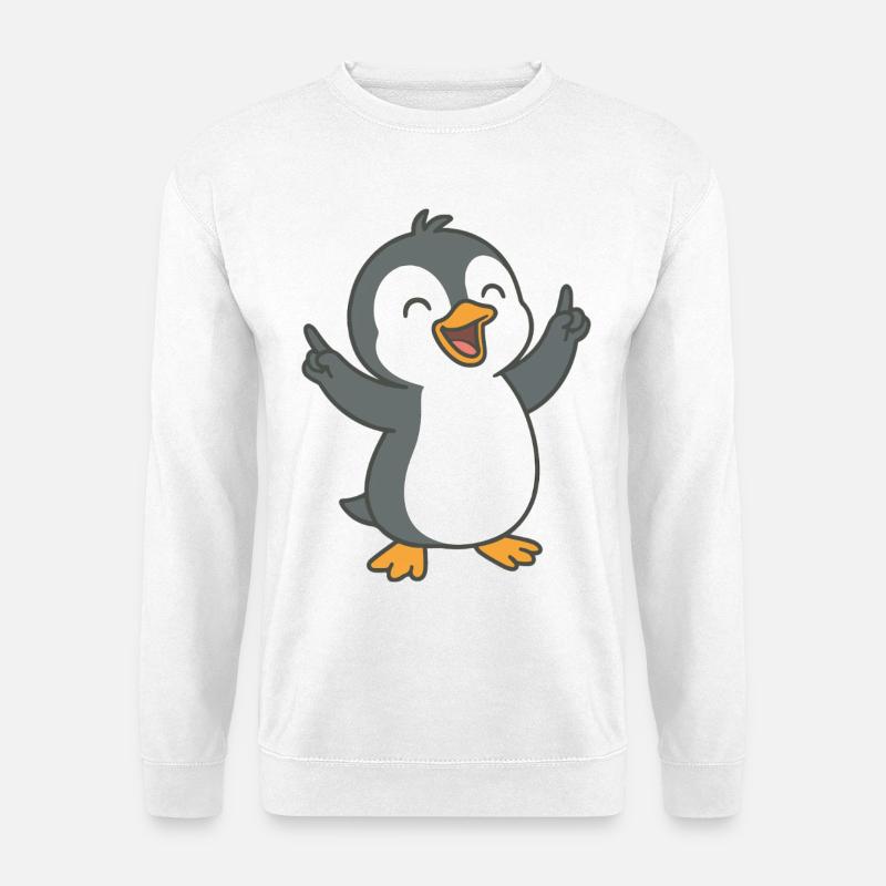 Dancing Penguin - Unisex Sweatshirt - white