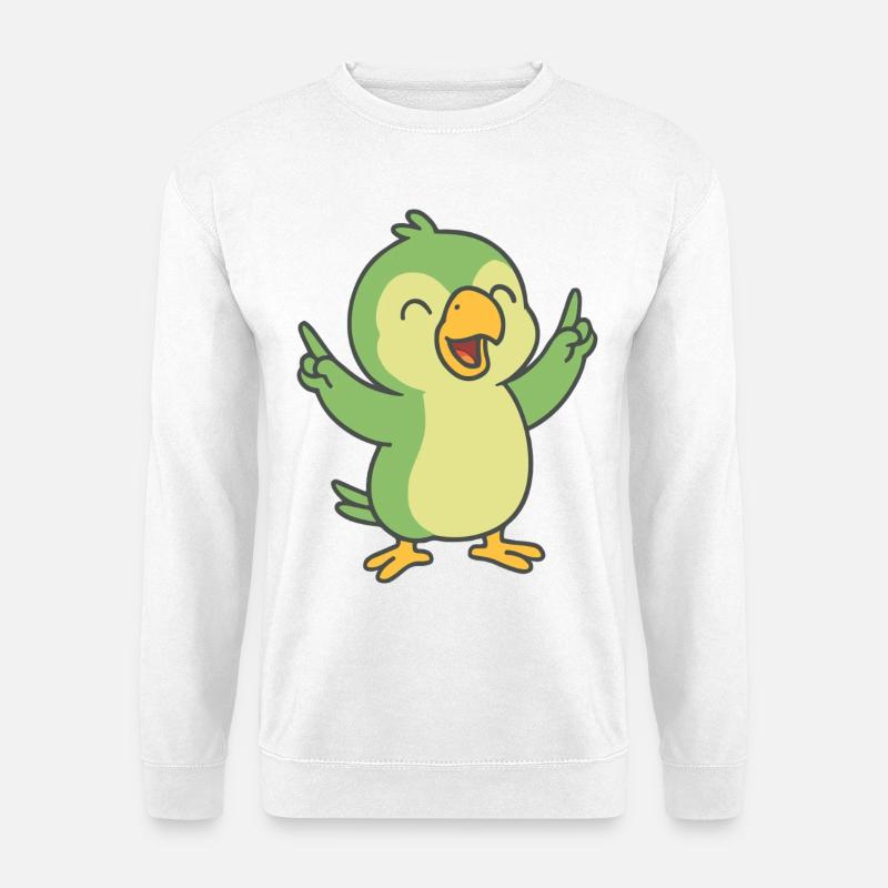 Party-Papagei - Unisex Pullover - Weiß