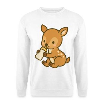 Flacon Fawn Love - Sweat-shirt Unisexe - blanc - Devant