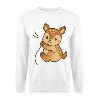 Kuschel-Kitztraum - Unisex Pullover - Weiß - Vorne