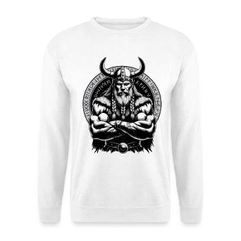 Mythologie nordique Viking Guerrier Valhalla - Sweat-shirt Unisexe - blanc - Devant