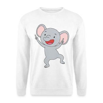 Happy trumpet baby - Unisex Sweatshirt - white - Front