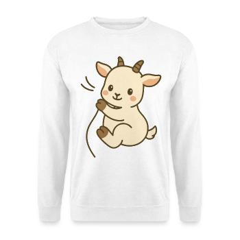 Kuschelzeit mit Zicklein - Unisex Pullover - Weiß - Vorne