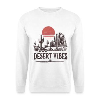 Ambiance du désert - Sweat-shirt Unisexe - blanc - Devant