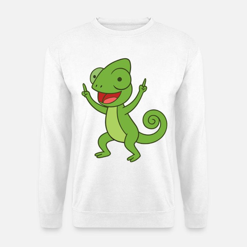 Party Chameleon - Unisex Pullover - Weiß