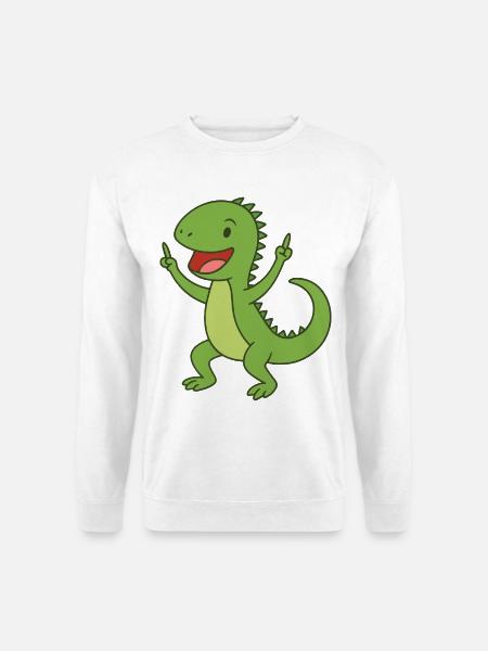 Bébé Iguane de fête - Sweat-shirt Unisexe - blanc