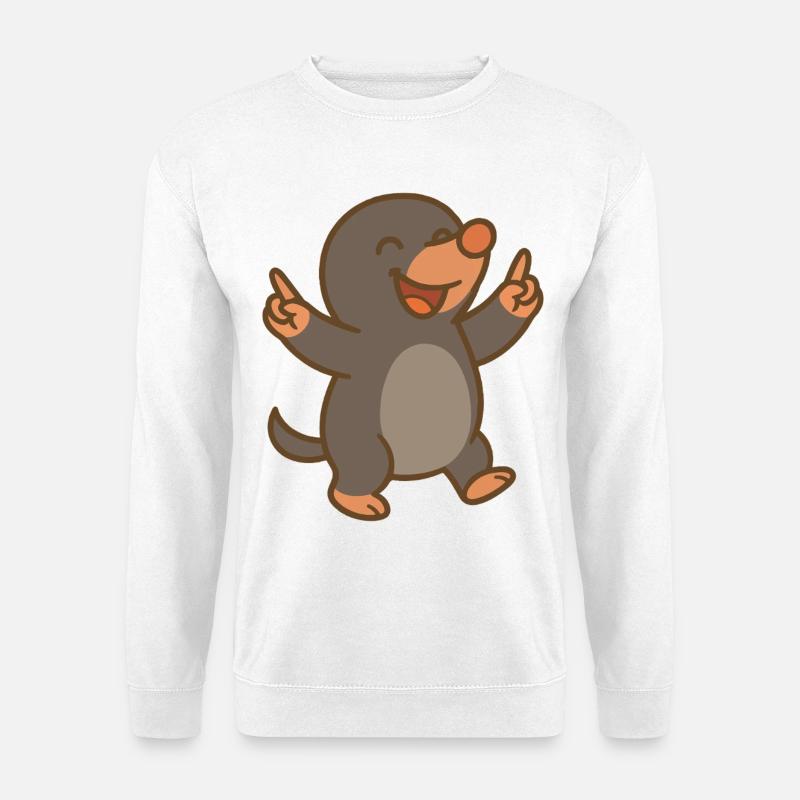 Dancing Mole - Unisex Sweatshirt - white
