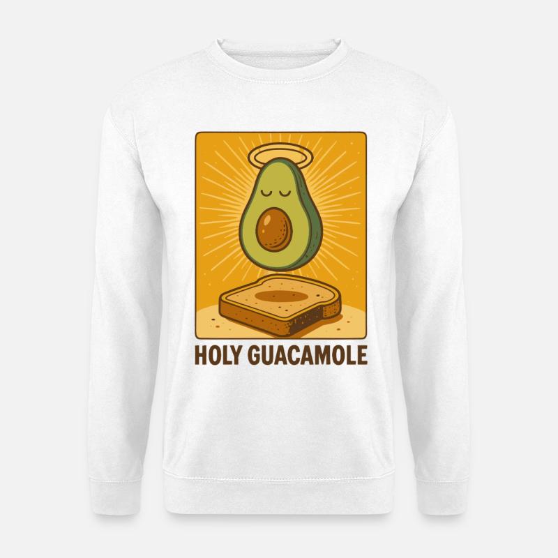 Heilige Guacamole-Kunst - Unisex Pullover - Weiß