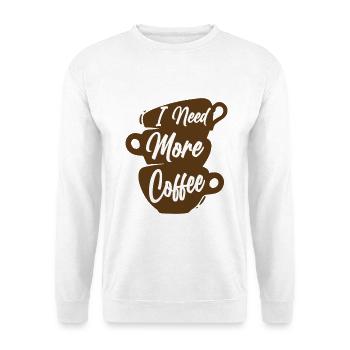 Energetisches Kaffeetour-Design - Unisex Pullover - Weiß - Vorne