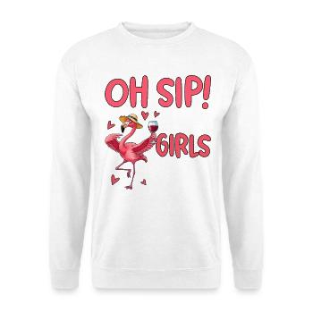 Flamingo Girls Trip Design - Unisex Sweatshirt - white - Front