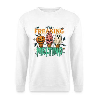 Halloween Cream Spooky Design - Unisex Sweatshirt - white - Front