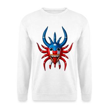Porto Rico Vejigante - Sweat-shirt Unisexe - blanc - Devant
