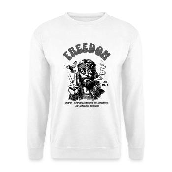 Hippie relaxant - Sweat-shirt Unisexe - blanc - Devant