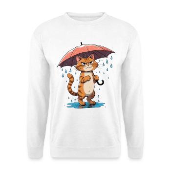Resistance kittens in the rain - Unisex Sweatshirt - white - Front
