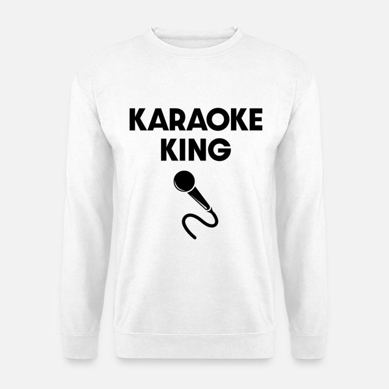 Karaoke-König - Unisex Pullover - Weiß