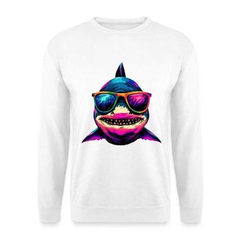 requin requin tigre requin plongeur requins mignons grand requin blanc - Sweat-shirt Unisexe - blanc - Devant