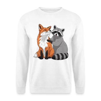 Wild Animal Friends Illustration - Unisex Sweatshirt - white - Front
