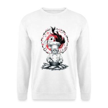 China Japan Fish Chef Chefs Asia - Unisex Sweatshirt - white - Front