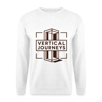 Vertical Journeys Elevator Rider Lift Enthusiast - Unisex Sweatshirt - white - Front