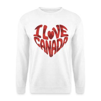 Heart with love for Canada - Unisex Sweatshirt - white - Front