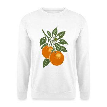 Oranges - fruits frais - cadeau de fruits - Sweat-shirt Unisexe - blanc - Devant