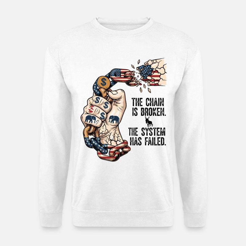 The System Has Failed - Unisex Sweatshirt - white