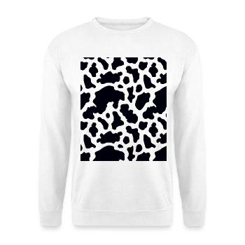 Motif de vache - Sweat-shirt Unisexe - blanc - Devant