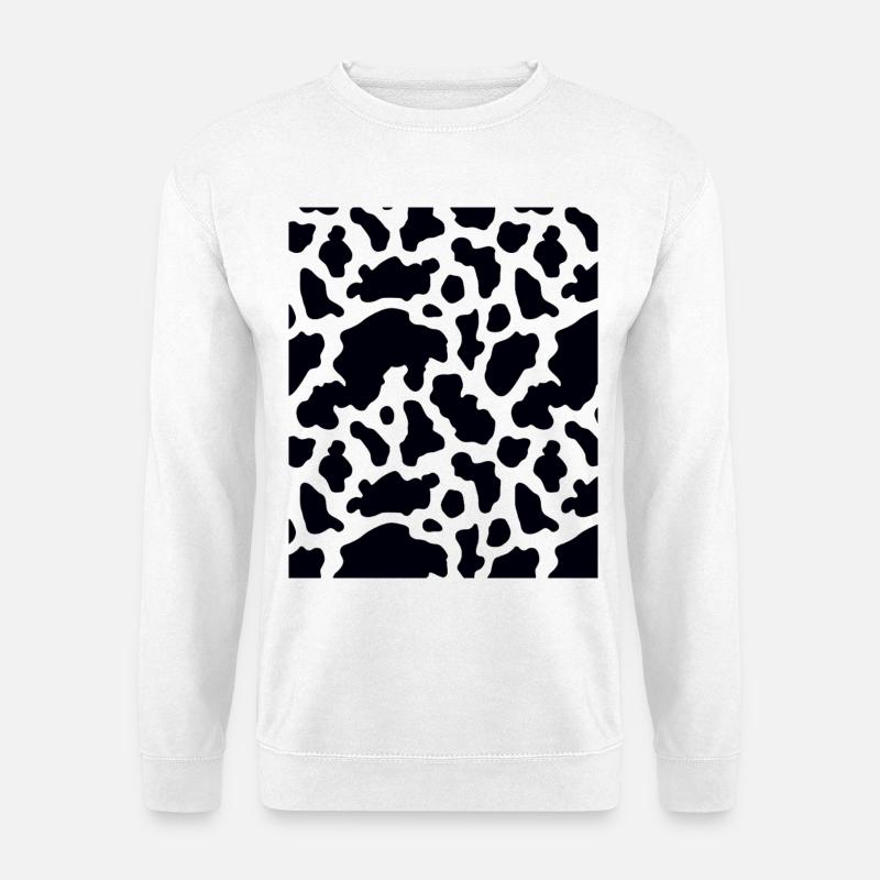 Kuh Muster - Unisex Pullover - Weiß