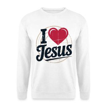 Cœur Jésus Symbole Expression - Sweat-shirt Unisexe - blanc - Devant