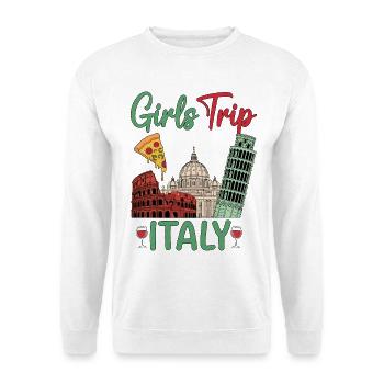 Italy Girls Trip 2025 - Unisex Pullover - Weiß - Vorne