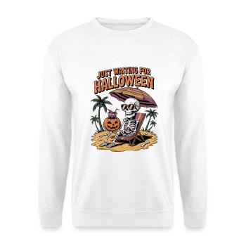 Gruseliges Sommerskelett, das nur auf Halloween wartet - Unisex Pullover - Weiß - Vorne