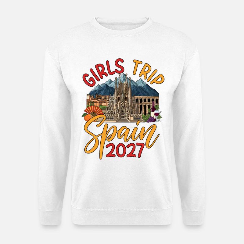Spain Girls Trip 2027 - Unisex Pullover - Weiß