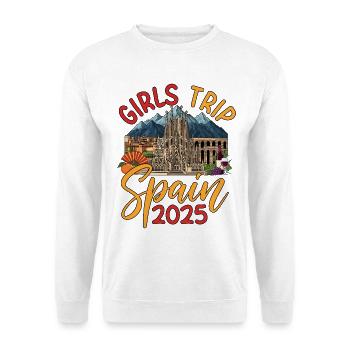 Spain Girls Trip 2025 - Unisex Sweatshirt - white - Front
