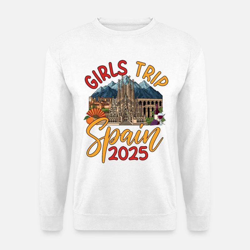 Spain Girls Trip 2025 - Unisex Pullover - Weiß