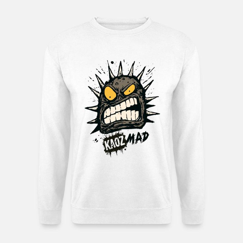 Wütendes Monster  - Unisex Pullover - Weiß