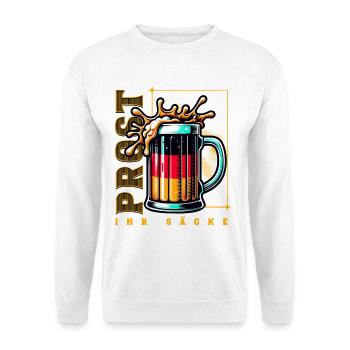 À votre santé, les sacs de bière - Sweat-shirt Unisexe - blanc - Devant