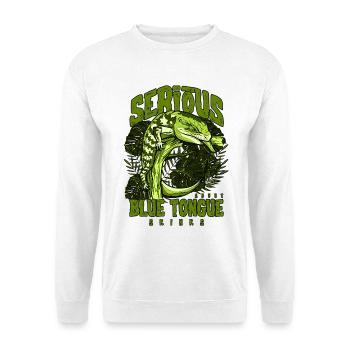 Gardien de reptiles sérieux au sujet des scinques à langue bleue - Sweat-shirt Unisexe - blanc - Devant