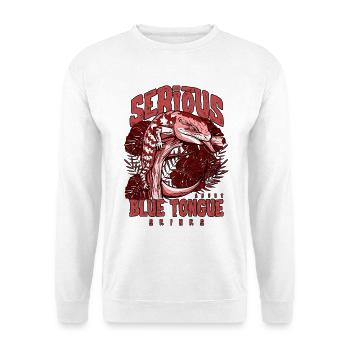 Gardien de reptiles sérieux au sujet des scinques à langue bleue - Sweat-shirt Unisexe - blanc - Devant