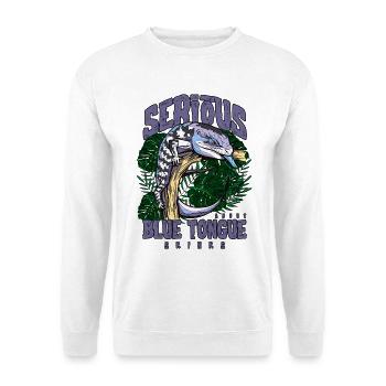 Serious About Blue Tongue Skinks Reptile Keeper - Unisex Sweatshirt - white - Front