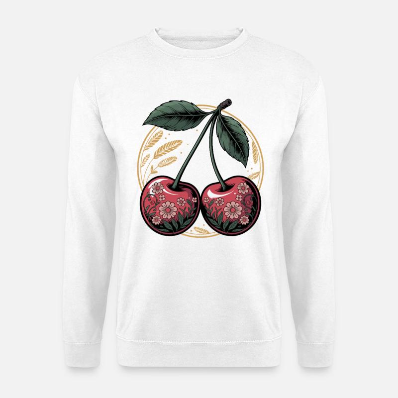 Cherry Artful - Unisex Sweatshirt - white