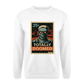 Apocalyptic Skull Illustration Design - Unisex Sweatshirt - white - Front