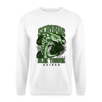 Serious About Blue Tongue Skinks Reptile Keeper - Unisex Sweatshirt - white - Front