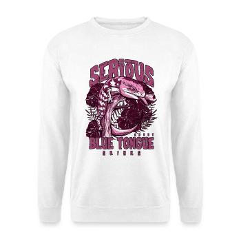 Gardien de reptiles sérieux au sujet des scinques à langue bleue - Sweat-shirt Unisexe - blanc - Devant