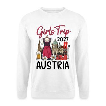 Girls Trip 2027 Austria - Unisex Pullover - Weiß - Vorne