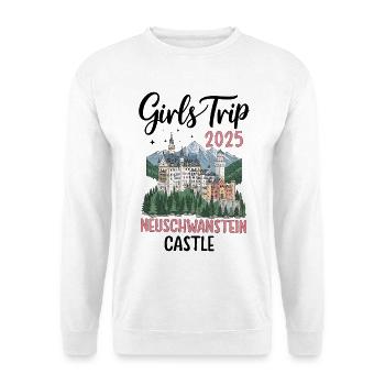 Girls Trip 2025 Neuschwanstein Castle - Unisex Sweatshirt - white - Front