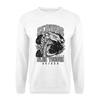 Gardien de reptiles sérieux au sujet des scinques à langue bleue - Sweat-shirt Unisexe - blanc - Devant