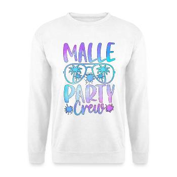 Malle Party Crew - Unisex Pullover - Weiß - Vorne