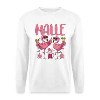 Malle Party Crew - Unisex Sweatshirt - white - Front