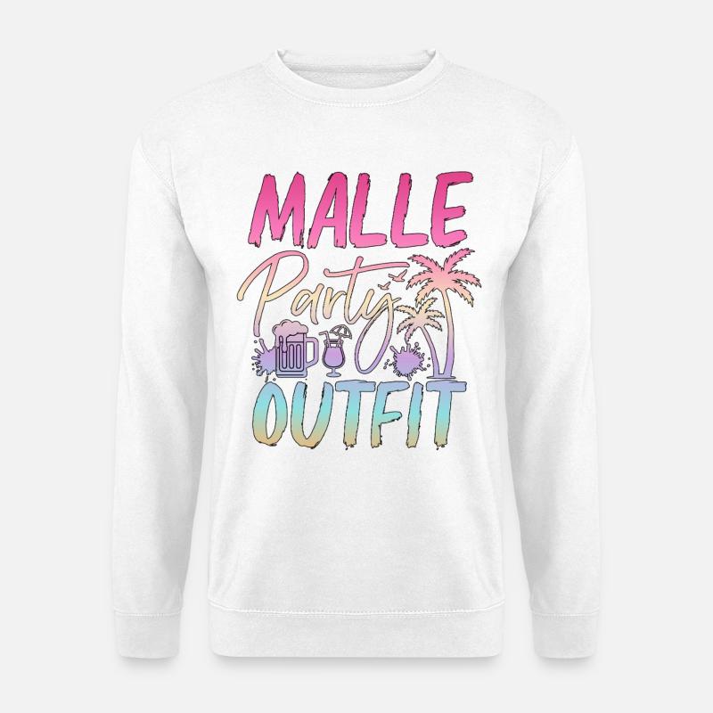 Mallorca Party Outfit - Unisex Pullover - Weiß